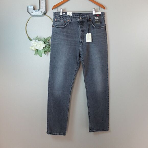 Levi's 501 Original Fit Women's High Rise Straight Leg Jeans 32W 30L - Picture 2 of 16
